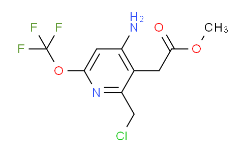 Methyl 4-amino-2-(chloromethyl)-6-(trifluoromethoxy)pyridine-3-acetate