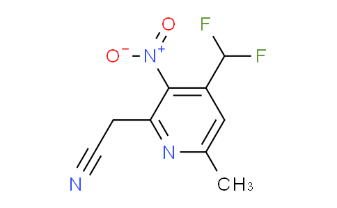 4-(Difluoromethyl)-6-methyl-3-nitropyridine-2-acetonitrile