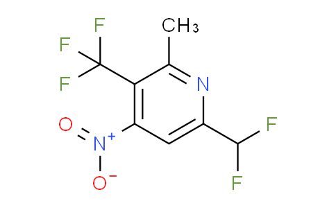6-(Difluoromethyl)-2-methyl-4-nitro-3-(trifluoromethyl)pyridine
