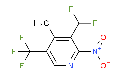 3-(Difluoromethyl)-4-methyl-2-nitro-5-(trifluoromethyl)pyridine