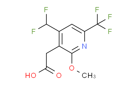 4-(Difluoromethyl)-2-methoxy-6-(trifluoromethyl)pyridine-3-acetic acid