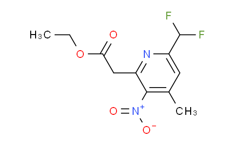 AM221765 | 1806965-13-8 | Ethyl 6-(difluoromethyl)-4-methyl-3-nitropyridine-2-acetate