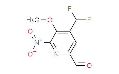 4-(Difluoromethyl)-3-methoxy-2-nitropyridine-6-carboxaldehyde