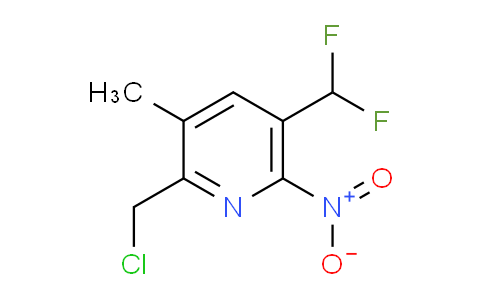 2-(Chloromethyl)-5-(difluoromethyl)-3-methyl-6-nitropyridine