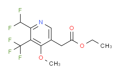 AM221796 | 1805121-69-0 | Ethyl 2-(difluoromethyl)-4-methoxy-3-(trifluoromethyl)pyridine-5-acetate
