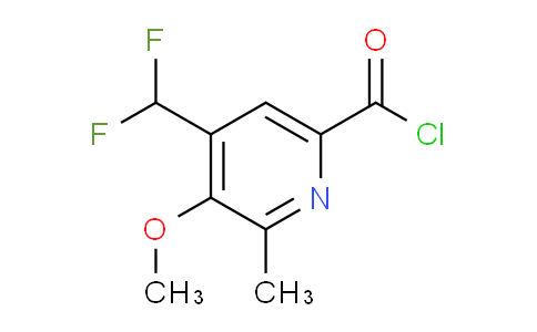 4-(Difluoromethyl)-3-methoxy-2-methylpyridine-6-carbonyl chloride