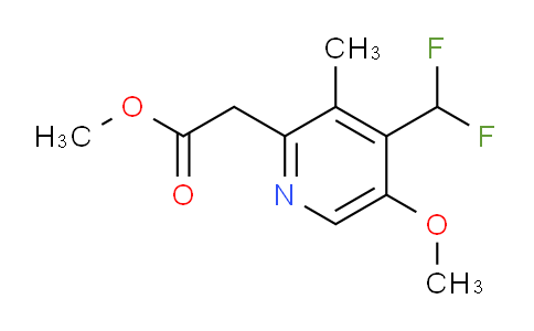 Methyl 4-(difluoromethyl)-5-methoxy-3-methylpyridine-2-acetate