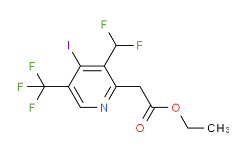 AM221833 | 1805431-57-5 | Ethyl 3-(difluoromethyl)-4-iodo-5-(trifluoromethyl)pyridine-2-acetate