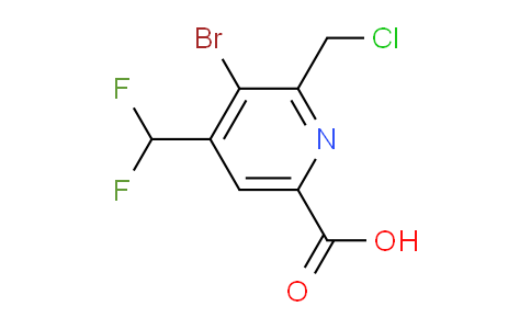 AM221879 | 1807002-14-7 | 3-Bromo-2-(chloromethyl)-4-(difluoromethyl)pyridine-6-carboxylic acid