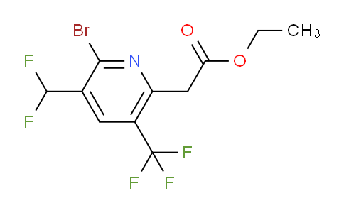 AM221897 | 1805339-71-2 | Ethyl 2-bromo-3-(difluoromethyl)-5-(trifluoromethyl)pyridine-6-acetate