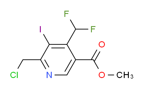 AM221901 | 1805143-72-9 | Methyl 2-(chloromethyl)-4-(difluoromethyl)-3-iodopyridine-5-carboxylate