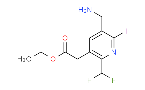 AM221921 | 1805614-81-6 | Ethyl 3-(aminomethyl)-6-(difluoromethyl)-2-iodopyridine-5-acetate