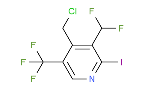 4-(Chloromethyl)-3-(difluoromethyl)-2-iodo-5-(trifluoromethyl)pyridine