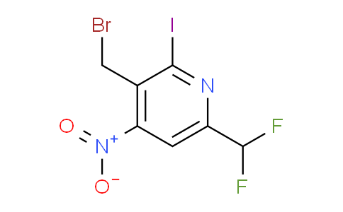 3-(Bromomethyl)-6-(difluoromethyl)-2-iodo-4-nitropyridine