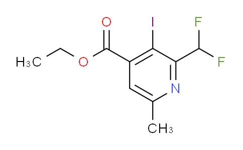 AM221975 | 1805418-88-5 | Ethyl 2-(difluoromethyl)-3-iodo-6-methylpyridine-4-carboxylate