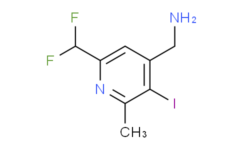 4-(Aminomethyl)-6-(difluoromethyl)-3-iodo-2-methylpyridine