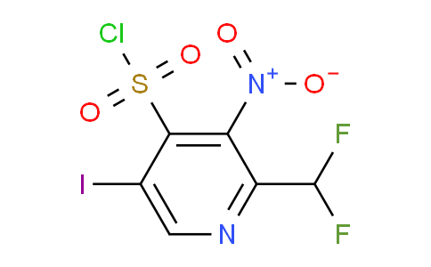 2-(Difluoromethyl)-5-iodo-3-nitropyridine-4-sulfonyl chloride