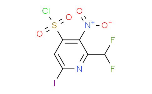 2-(Difluoromethyl)-6-iodo-3-nitropyridine-4-sulfonyl chloride