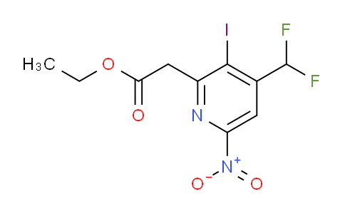 AM222006 | 1804863-93-1 | Ethyl 4-(difluoromethyl)-3-iodo-6-nitropyridine-2-acetate