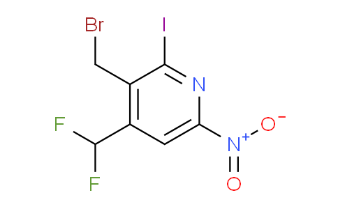 3-(Bromomethyl)-4-(difluoromethyl)-2-iodo-6-nitropyridine