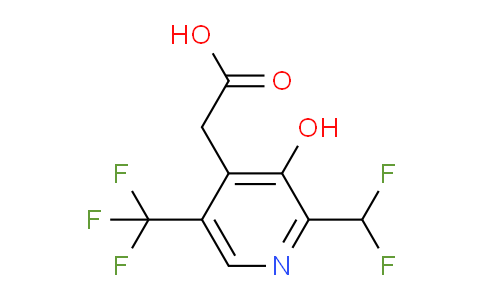 2-(Difluoromethyl)-3-hydroxy-5-(trifluoromethyl)pyridine-4-acetic acid