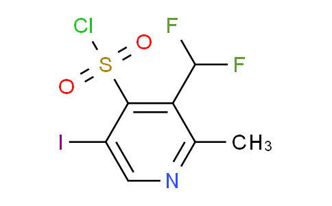 3-(Difluoromethyl)-5-iodo-2-methylpyridine-4-sulfonyl chloride