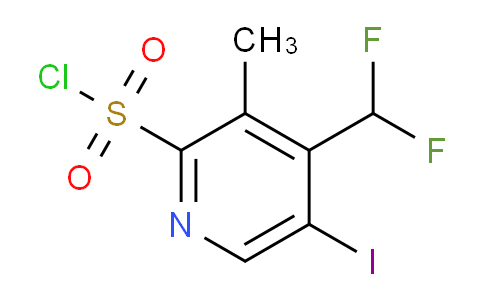 4-(Difluoromethyl)-5-iodo-3-methylpyridine-2-sulfonyl chloride