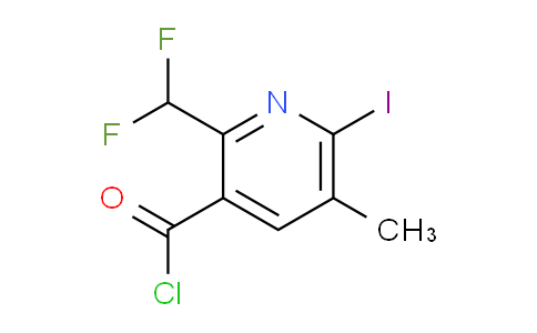 2-(Difluoromethyl)-6-iodo-5-methylpyridine-3-carbonyl chloride