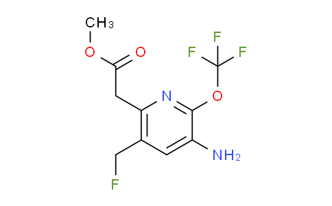 Methyl 3-amino-5-(fluoromethyl)-2-(trifluoromethoxy)pyridine-6-acetate