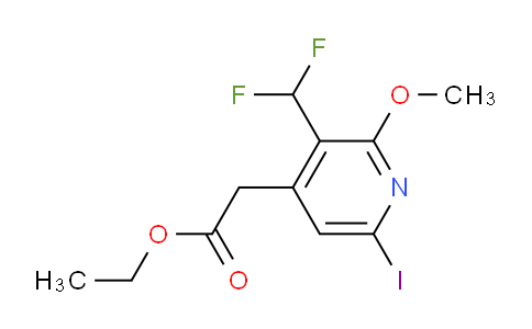 AM222043 | 1805513-74-9 | Ethyl 3-(difluoromethyl)-6-iodo-2-methoxypyridine-4-acetate