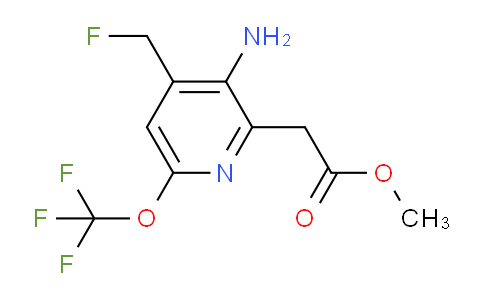 Methyl 3-amino-4-(fluoromethyl)-6-(trifluoromethoxy)pyridine-2-acetate