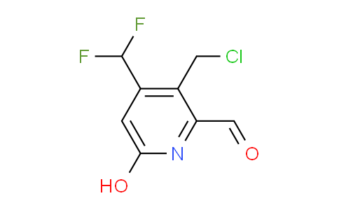 3-(Chloromethyl)-4-(difluoromethyl)-6-hydroxypyridine-2-carboxaldehyde
