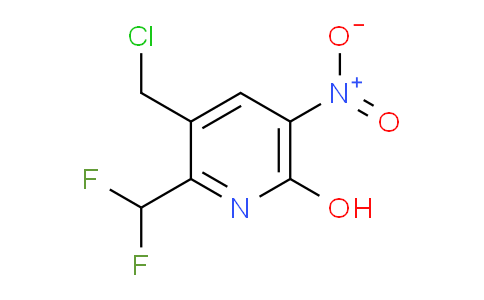 3-(Chloromethyl)-2-(difluoromethyl)-6-hydroxy-5-nitropyridine