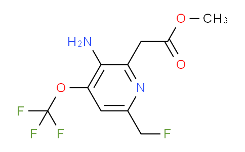 Methyl 3-amino-6-(fluoromethyl)-4-(trifluoromethoxy)pyridine-2-acetate