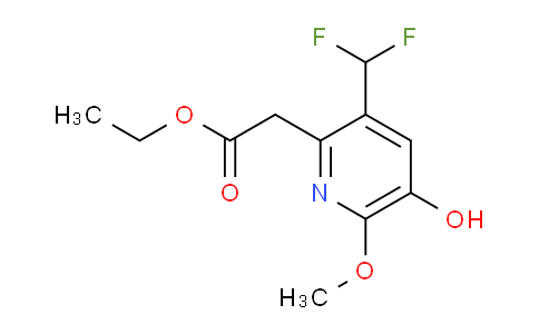 AM222183 | 1805066-88-9 | Ethyl 3-(difluoromethyl)-5-hydroxy-6-methoxypyridine-2-acetate