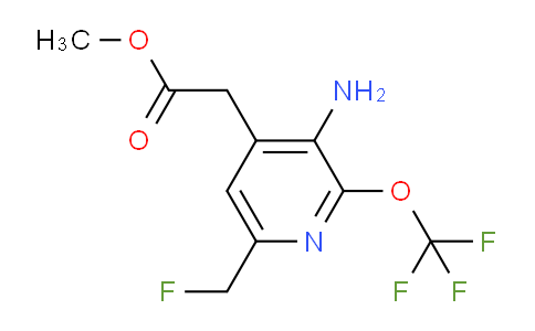 Methyl 3-amino-6-(fluoromethyl)-2-(trifluoromethoxy)pyridine-4-acetate