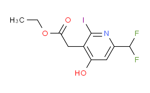 AM222200 | 1805057-88-8 | Ethyl 6-(difluoromethyl)-4-hydroxy-2-iodopyridine-3-acetate
