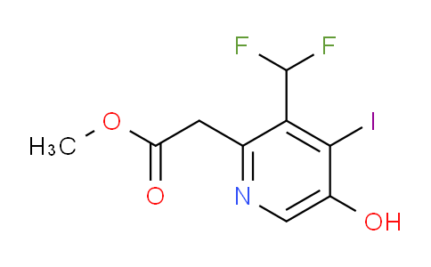 AM222203 | 1807008-23-6 | Methyl 3-(difluoromethyl)-5-hydroxy-4-iodopyridine-2-acetate