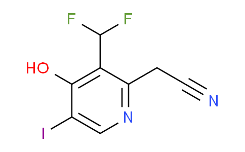 3-(Difluoromethyl)-4-hydroxy-5-iodopyridine-2-acetonitrile