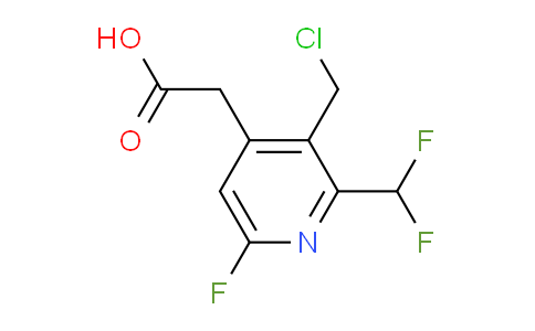 3-(Chloromethyl)-2-(difluoromethyl)-6-fluoropyridine-4-acetic acid