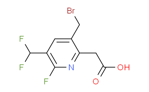 AM222284 | 1805610-56-3 | 3-(Bromomethyl)-5-(difluoromethyl)-6-fluoropyridine-2-acetic acid