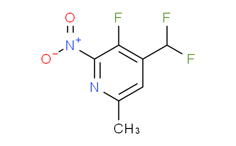 4-(Difluoromethyl)-3-fluoro-6-methyl-2-nitropyridine