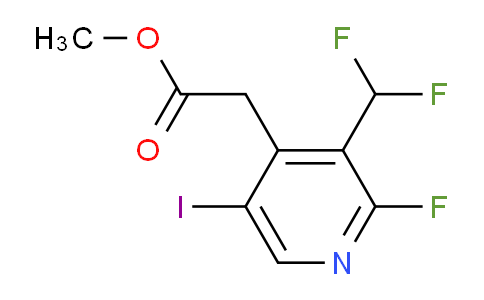 Methyl 3-(difluoromethyl)-2-fluoro-5-iodopyridine-4-acetate