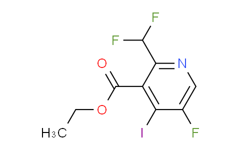 Ethyl 2-(difluoromethyl)-5-fluoro-4-iodopyridine-3-carboxylate