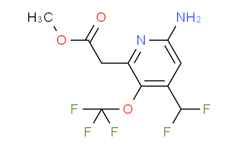 AM22238 | 1804537-13-0 | Methyl 6-amino-4-(difluoromethyl)-3-(trifluoromethoxy)pyridine-2-acetate