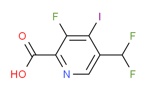5-(Difluoromethyl)-3-fluoro-4-iodopyridine-2-carboxylic acid