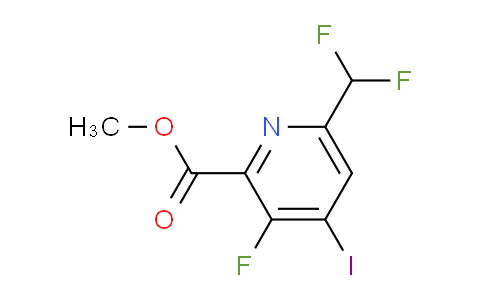 Methyl 6-(difluoromethyl)-3-fluoro-4-iodopyridine-2-carboxylate