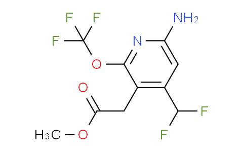AM22239 | 1804534-20-0 | Methyl 6-amino-4-(difluoromethyl)-2-(trifluoromethoxy)pyridine-3-acetate