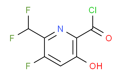 2-(Difluoromethyl)-3-fluoro-5-hydroxypyridine-6-carbonyl chloride