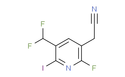 3-(Difluoromethyl)-6-fluoro-2-iodopyridine-5-acetonitrile